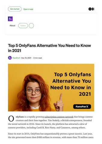 Top 5 Onlyfans Alternatives You Need To Know In 2021 By Fansforx Issuu Top 5 Onlyfans Alternatives You Need To Know In 2021 By Fansforx Issuu
